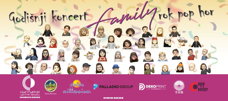 U iščekivanju Godišnjeg koncerta Rok pop hora „Family“